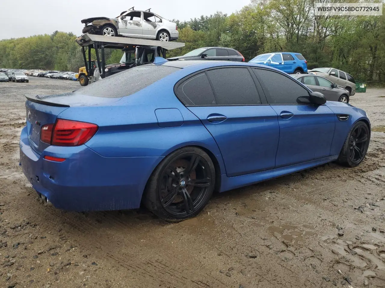 2013 BMW M5 VIN: WBSFV9C58DC772945 Lot: 55759565