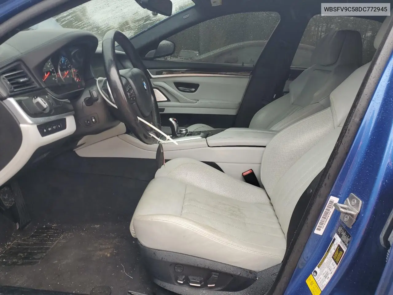 2013 BMW M5 VIN: WBSFV9C58DC772945 Lot: 55759565