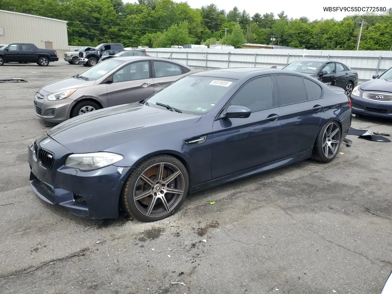 2013 BMW M5 VIN: WBSFV9C55DC772580 Lot: 58570035
