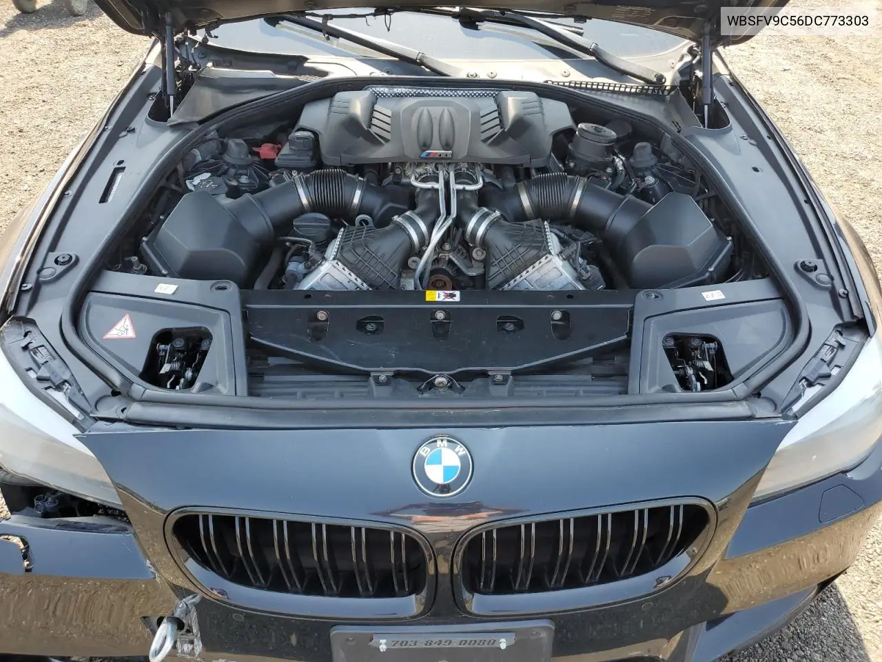2013 BMW M5 VIN: WBSFV9C56DC773303 Lot: 62660055
