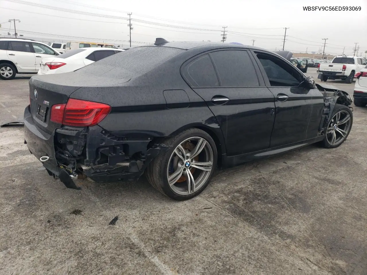 2014 BMW M5 VIN: WBSFV9C56ED593069 Lot: 47109385