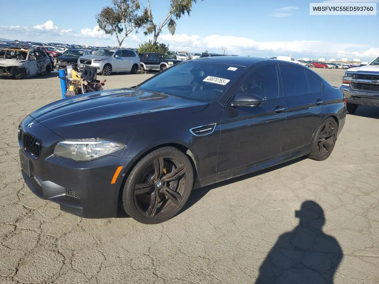2014 BMW M5 VIN: WBSFV9C55ED593760 Lot: 49070765