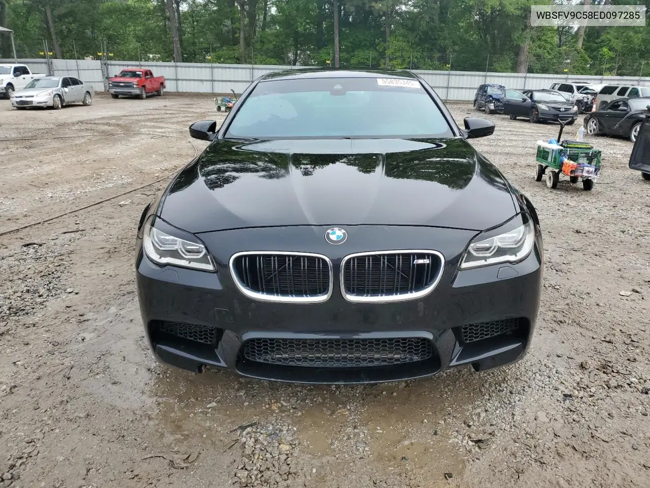 2014 BMW M5 VIN: WBSFV9C58ED097285 Lot: 55835345