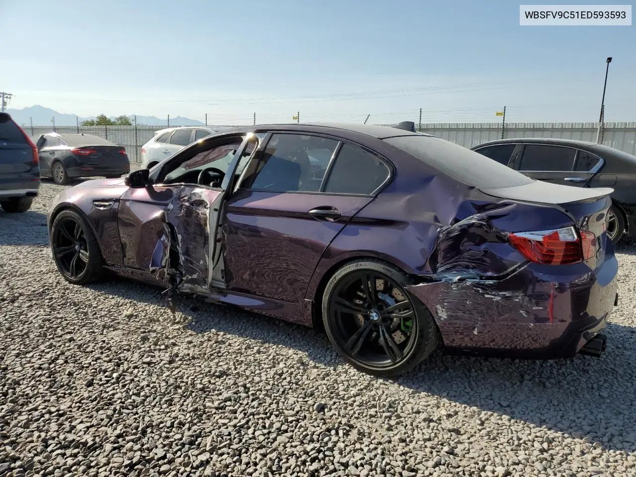 2014 BMW M5 VIN: WBSFV9C51ED593593 Lot: 62674255