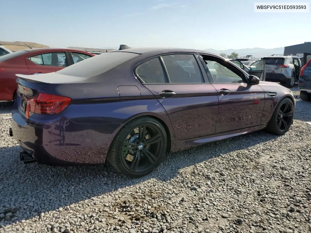 2014 BMW M5 VIN: WBSFV9C51ED593593 Lot: 62674255