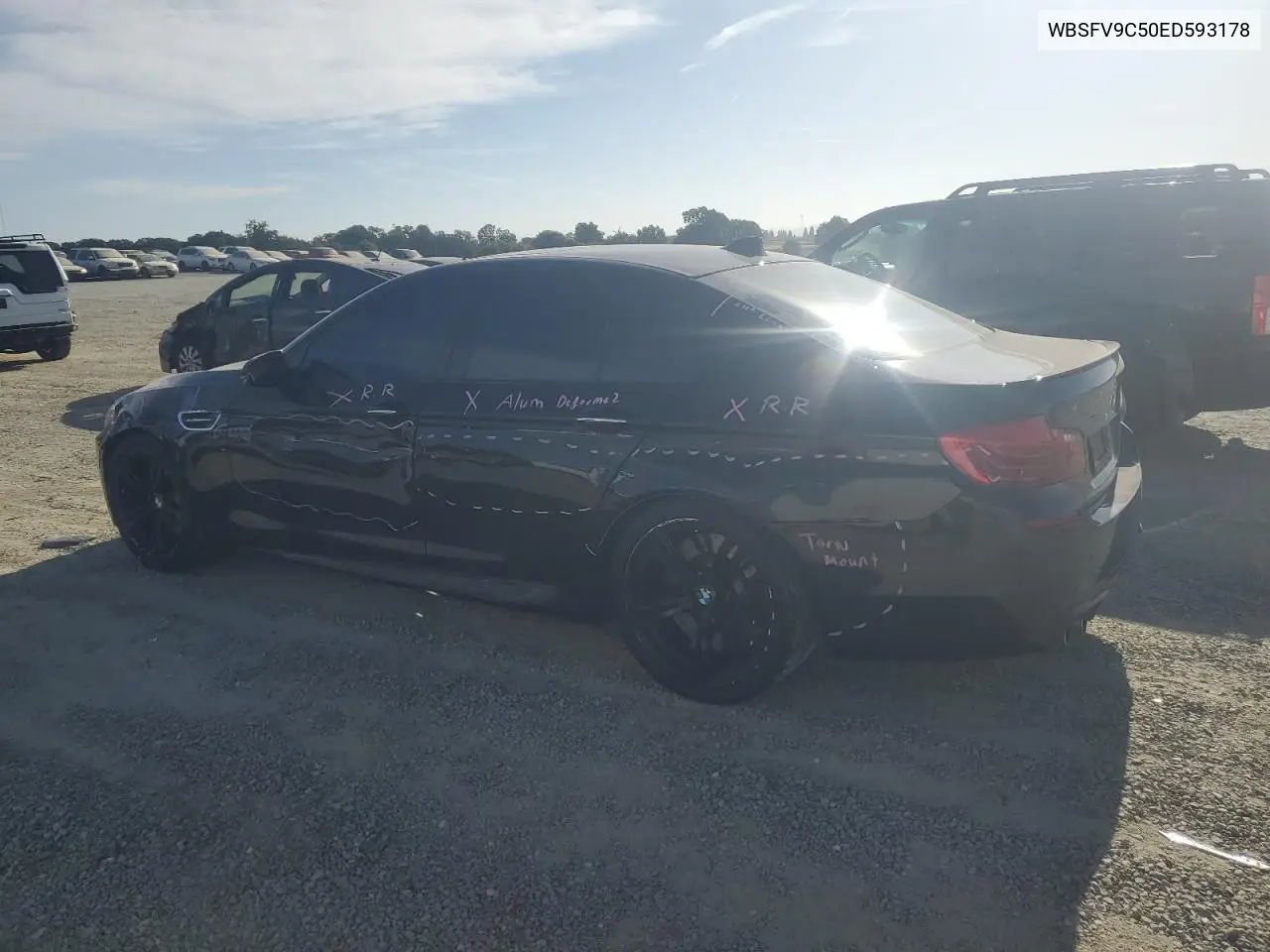 2014 BMW M5 VIN: WBSFV9C50ED593178 Lot: 63627415