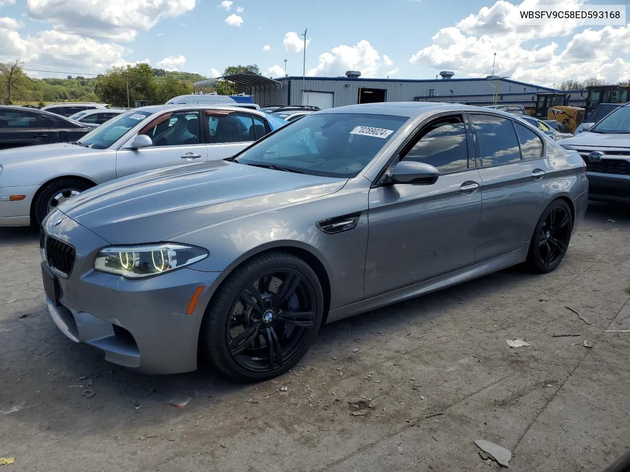 2014 BMW M5 VIN: WBSFV9C58ED593168 Lot: 70289024
