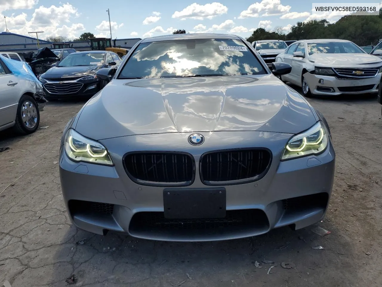 2014 BMW M5 VIN: WBSFV9C58ED593168 Lot: 70289024