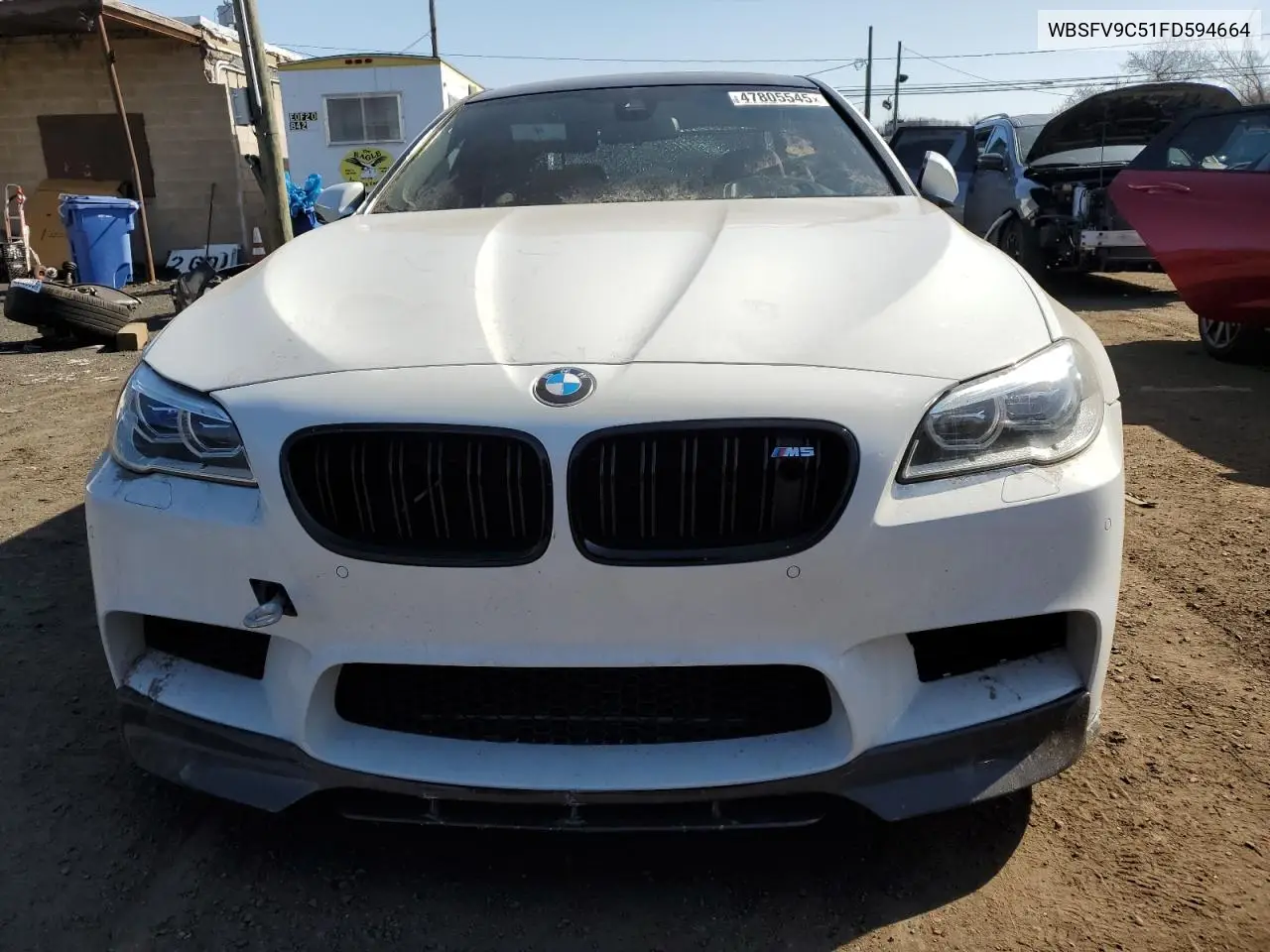 2015 BMW M5 VIN: WBSFV9C51FD594664 Lot: 47805545