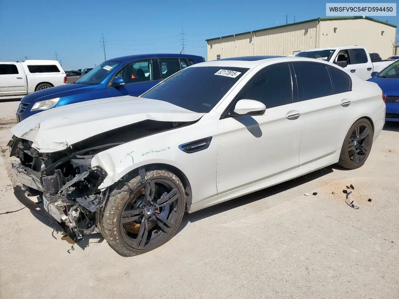 2015 BMW M5 VIN: WBSFV9C54FD594450 Lot: 52173915