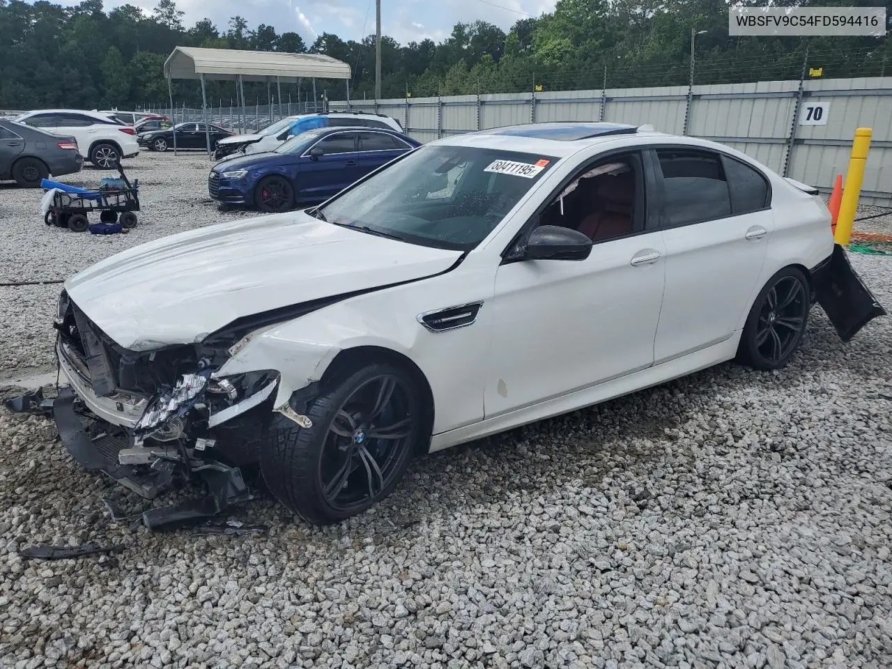 2015 BMW M5 VIN: WBSFV9C54FD594416 Lot: 60411195