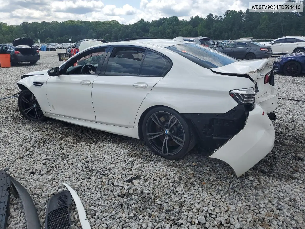 2015 BMW M5 VIN: WBSFV9C54FD594416 Lot: 60411195