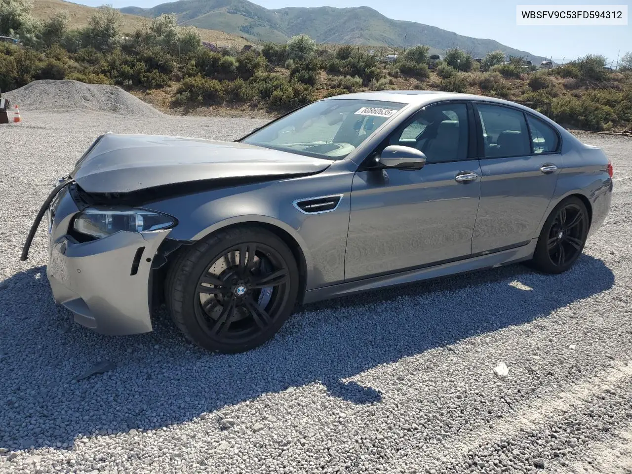 2015 BMW M5 VIN: WBSFV9C53FD594312 Lot: 60860635