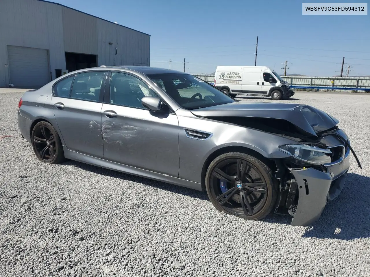 2015 BMW M5 VIN: WBSFV9C53FD594312 Lot: 60860635