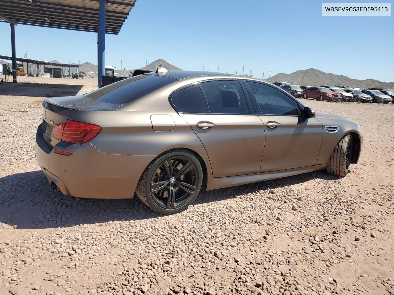 2015 BMW M5 VIN: WBSFV9C53FD595413 Lot: 62760625