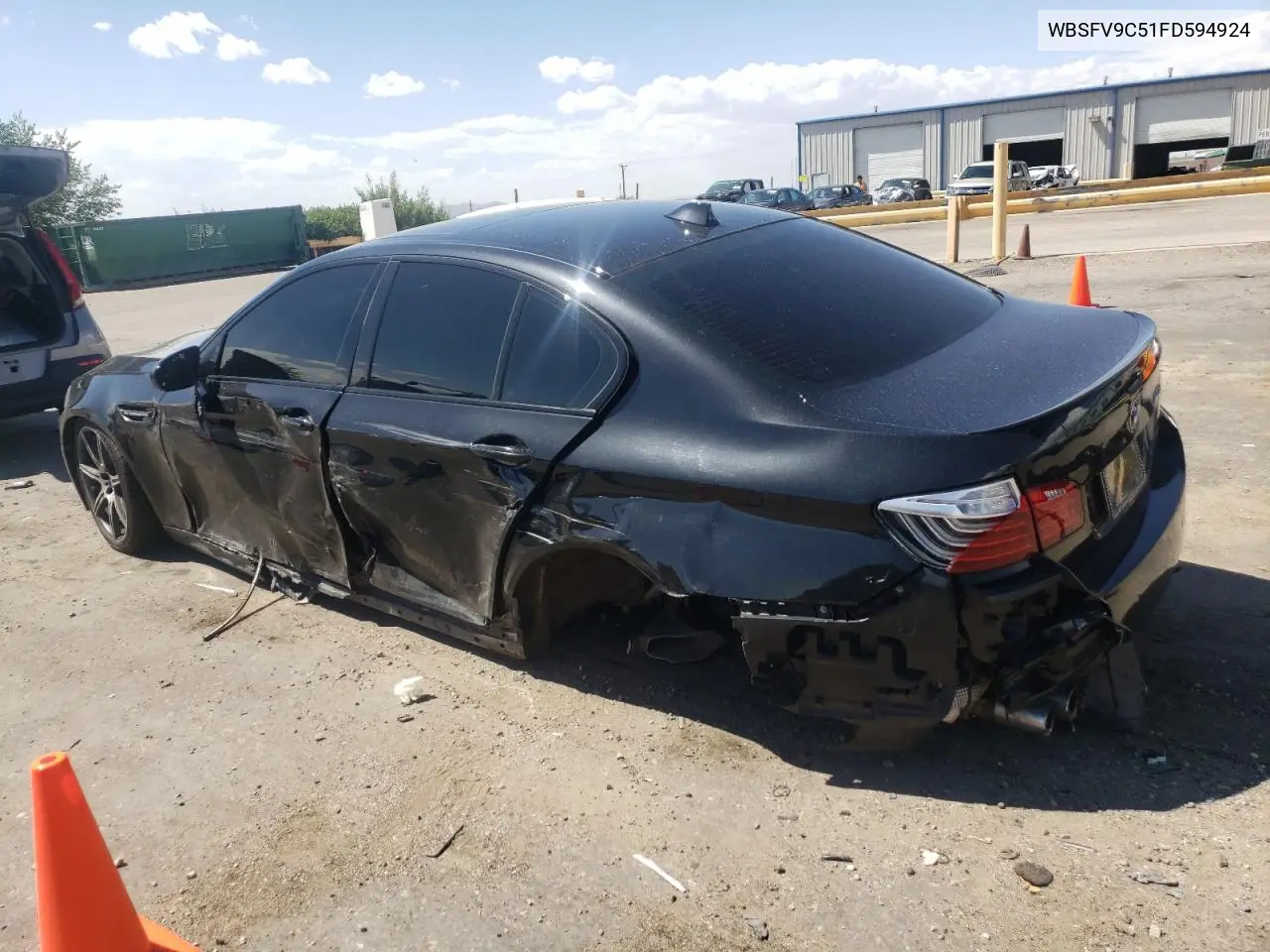 2015 BMW M5 VIN: WBSFV9C51FD594924 Lot: 64264635