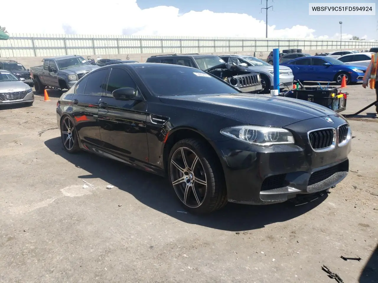 2015 BMW M5 VIN: WBSFV9C51FD594924 Lot: 64264635