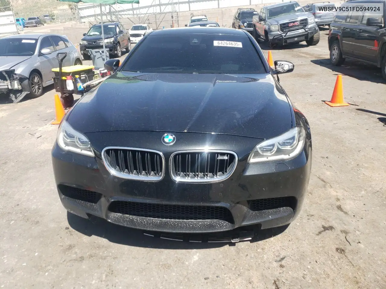 2015 BMW M5 VIN: WBSFV9C51FD594924 Lot: 64264635