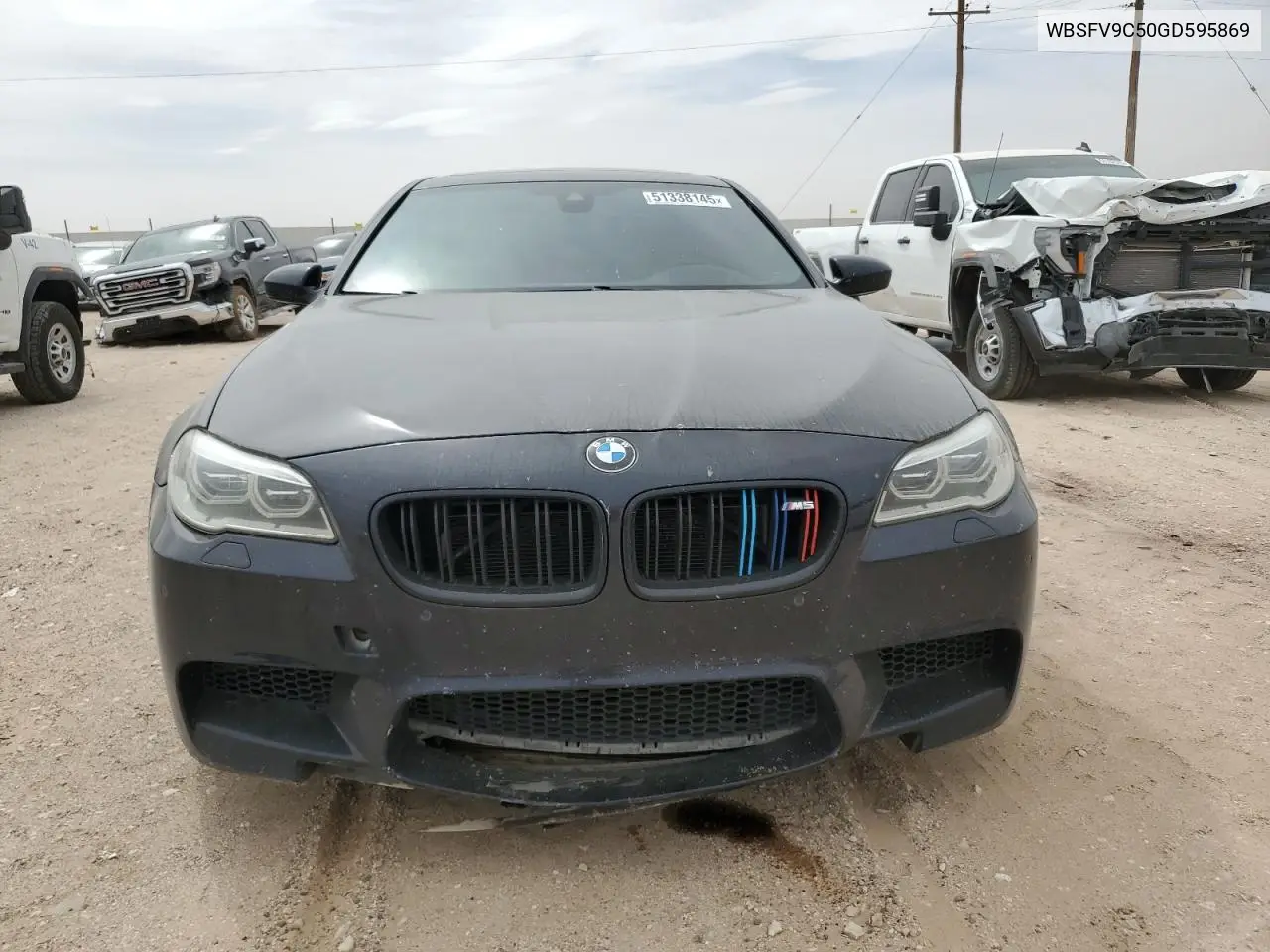 2016 BMW M5 VIN: WBSFV9C50GD595869 Lot: 51338145