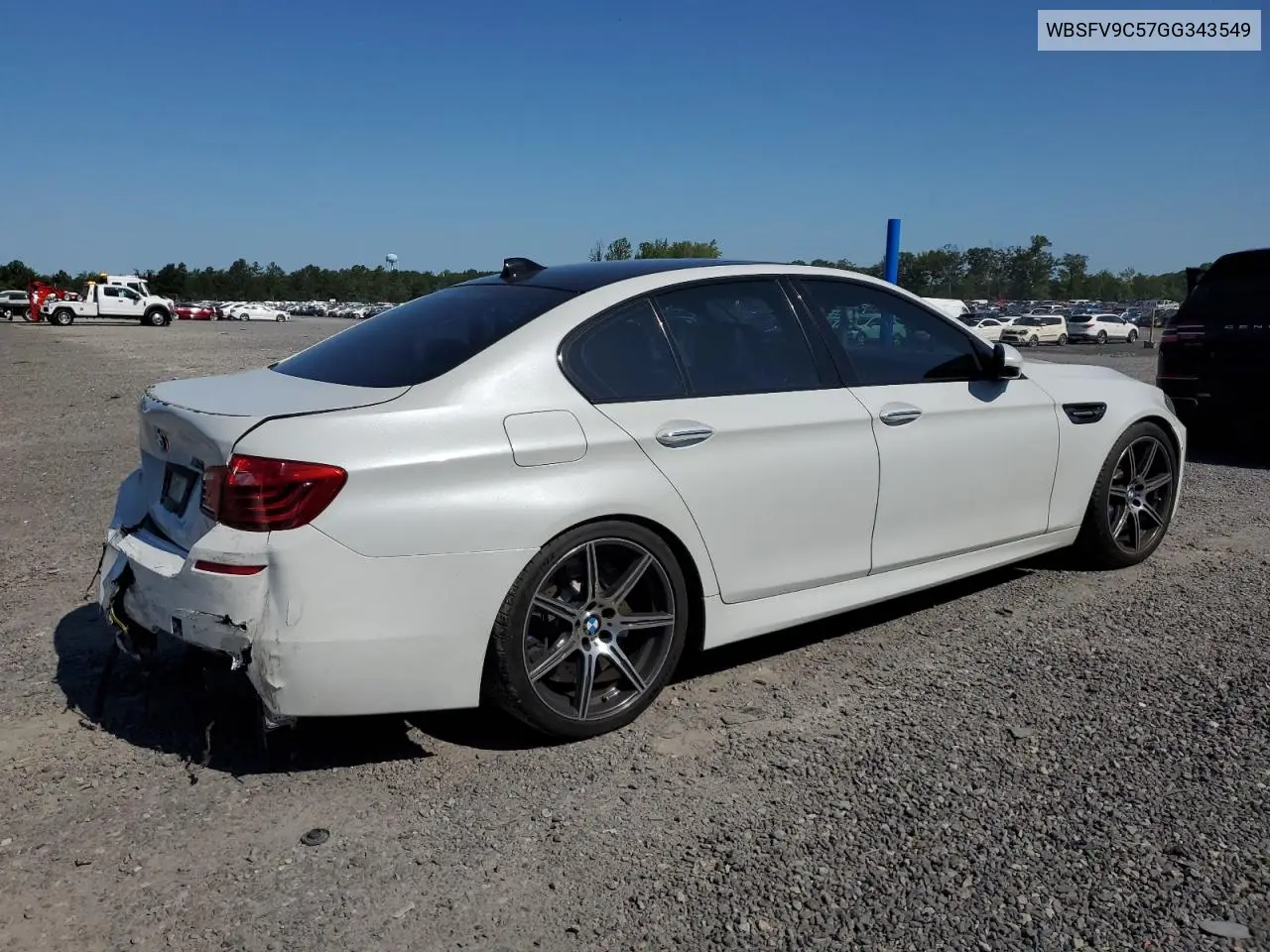 2016 BMW M5 VIN: WBSFV9C57GG343549 Lot: 61616415