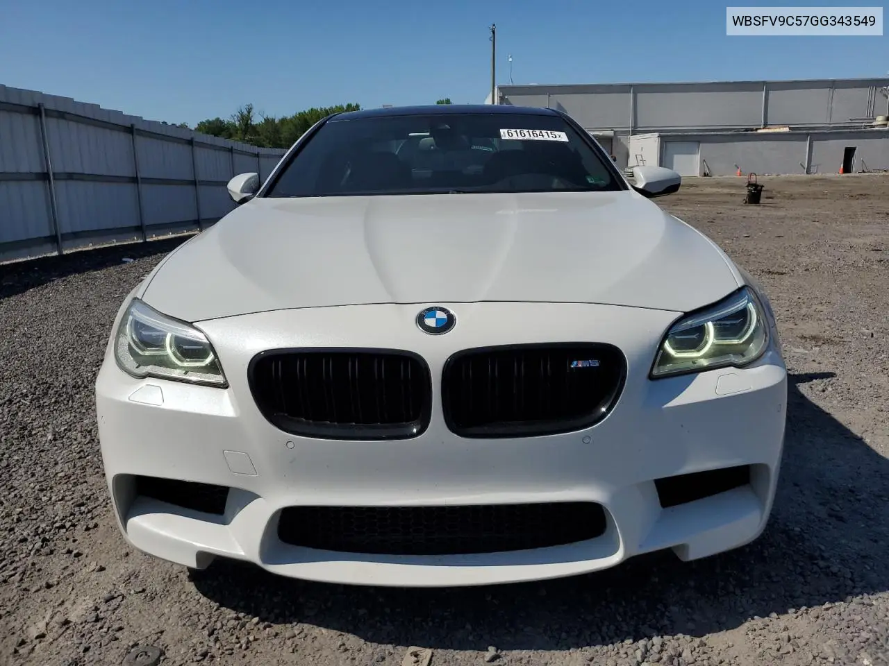 2016 BMW M5 VIN: WBSFV9C57GG343549 Lot: 61616415