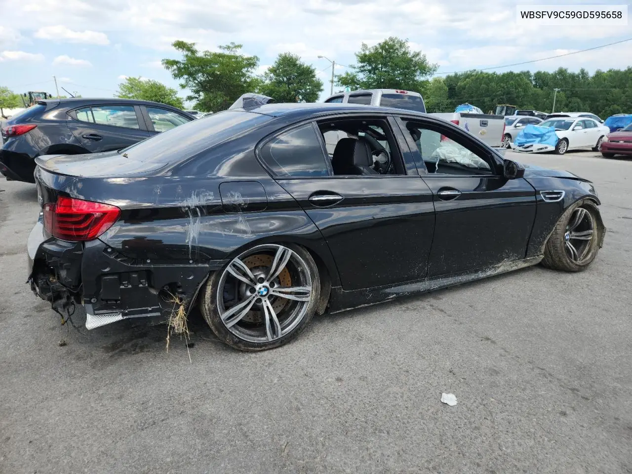 2016 BMW M5 VIN: WBSFV9C59GD595658 Lot: 62724395