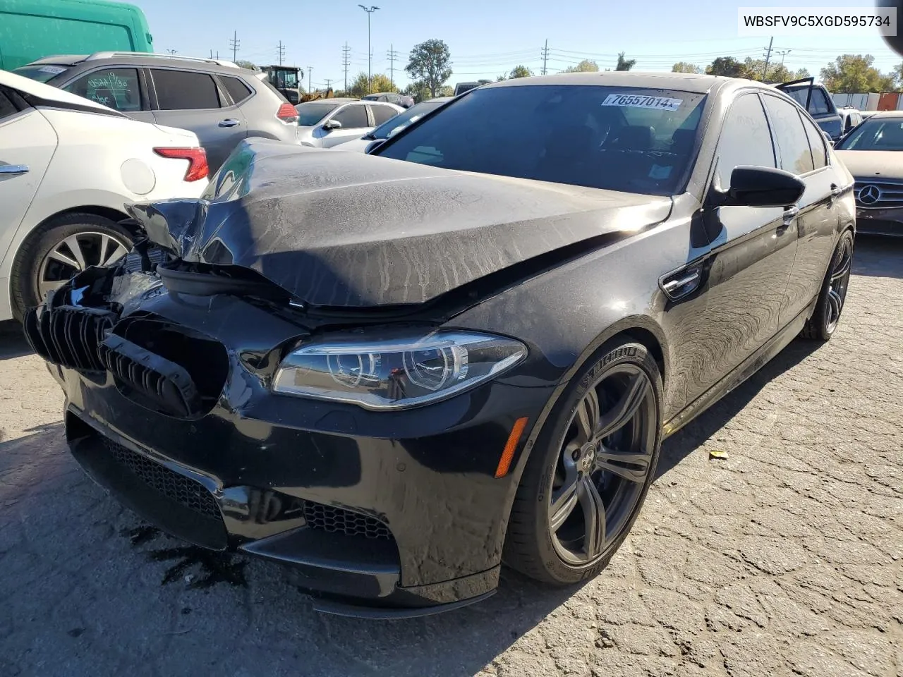 2016 BMW M5 VIN: WBSFV9C5XGD595734 Lot: 76557014