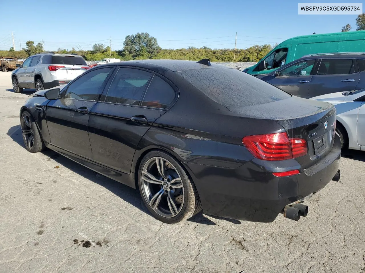 2016 BMW M5 VIN: WBSFV9C5XGD595734 Lot: 76557014