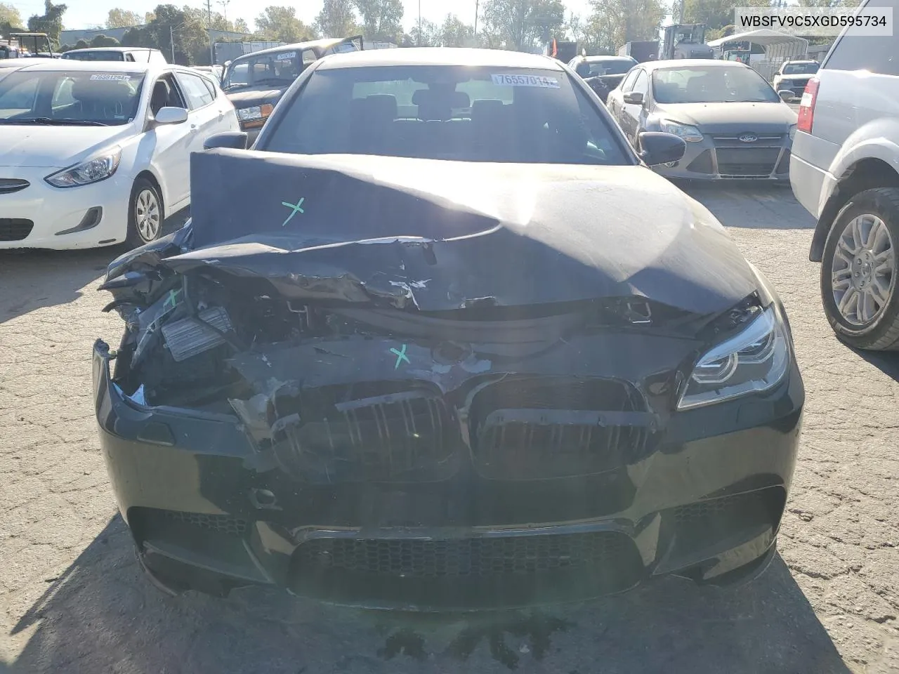 2016 BMW M5 VIN: WBSFV9C5XGD595734 Lot: 76557014