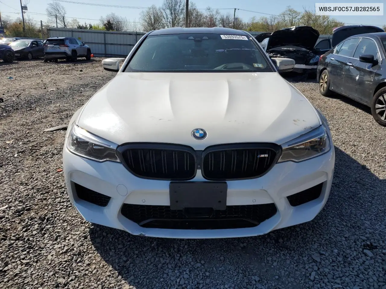 2018 BMW M5 VIN: WBSJF0C57JB282565 Lot: 53093575
