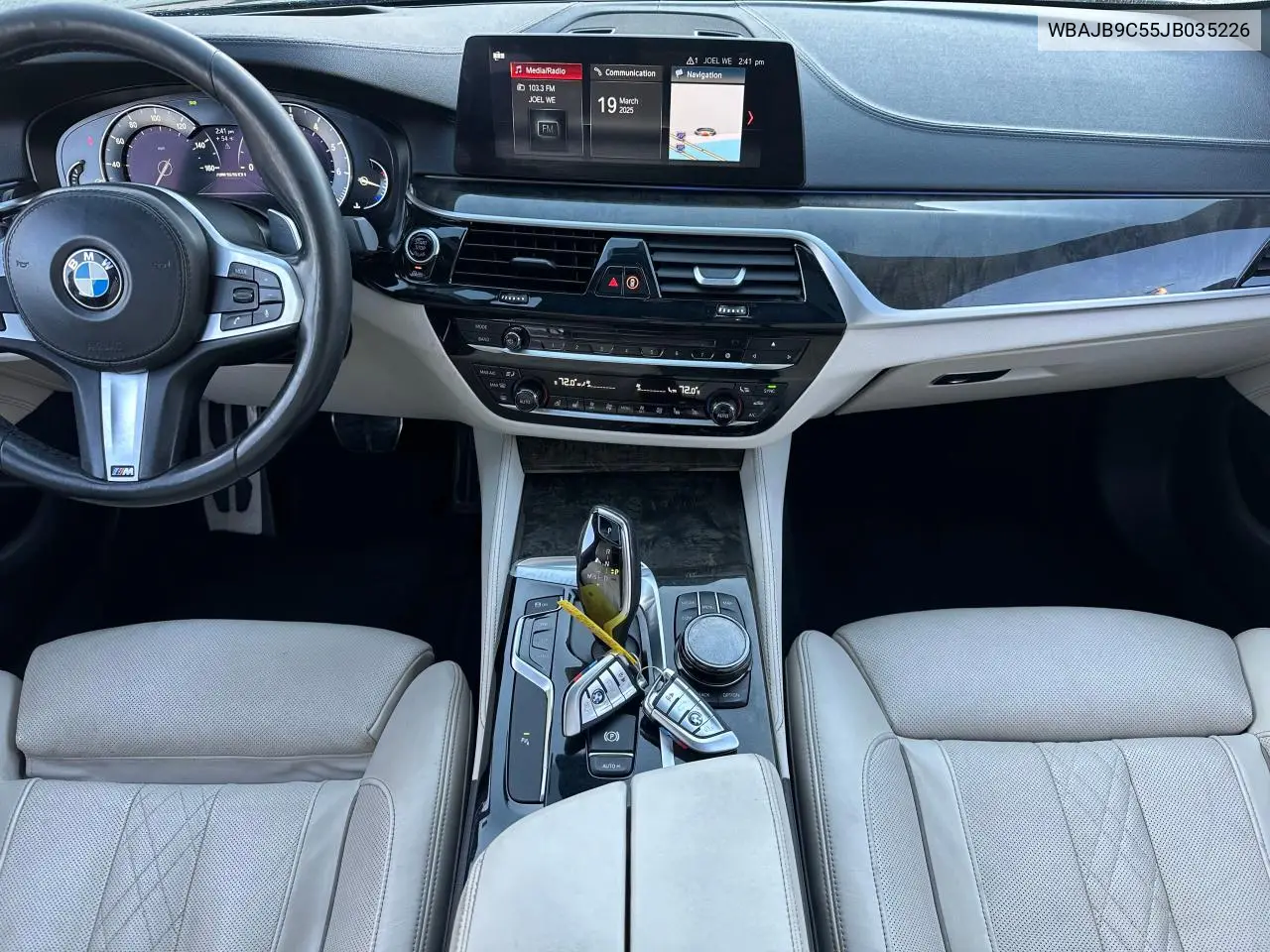 2018 BMW M550Xi VIN: WBAJB9C55JB035226 Lot: 57062675