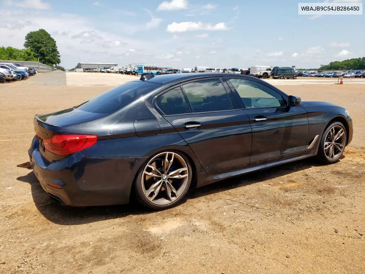 2018 BMW M550Xi VIN: WBAJB9C54JB286450 Lot: 61232125