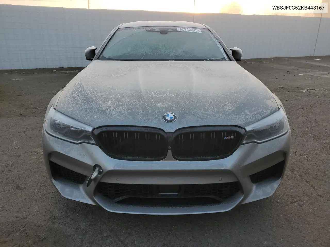 2019 BMW M5 VIN: WBSJF0C52KB448167 Lot: 42340345