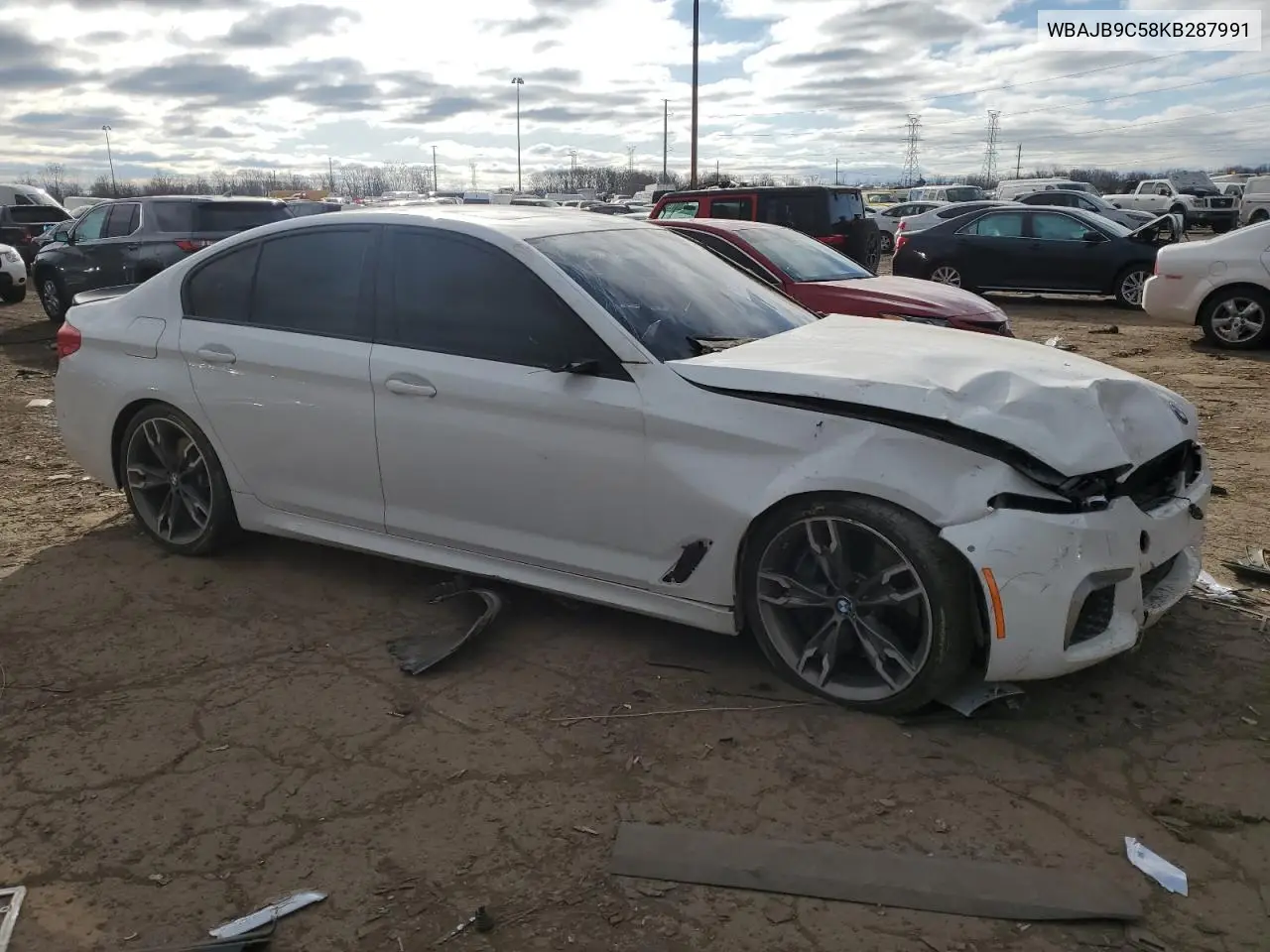 2019 BMW M550Xi VIN: WBAJB9C58KB287991 Lot: 53206135