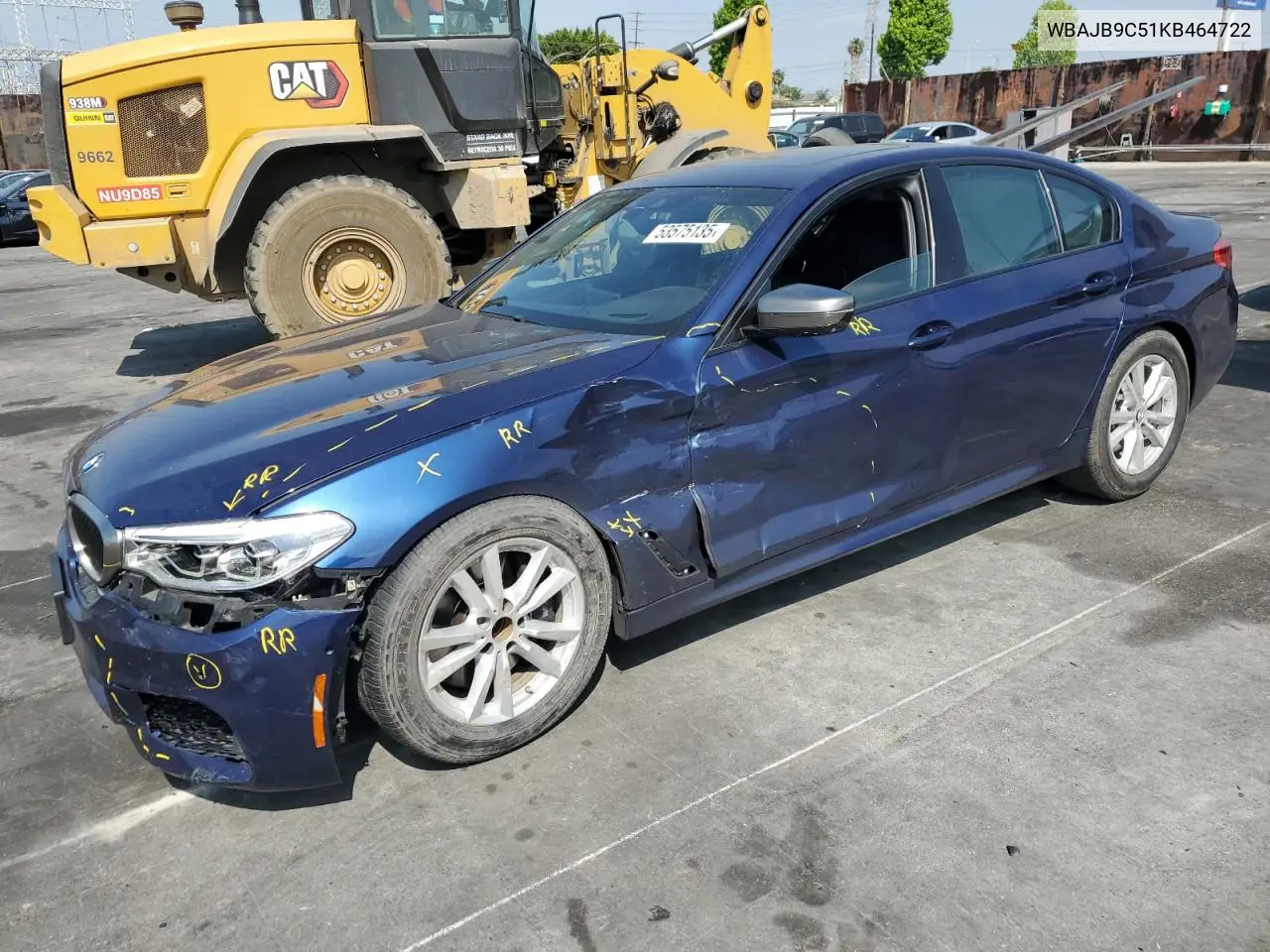 2019 BMW M550Xi VIN: WBAJB9C51KB464722 Lot: 53575135