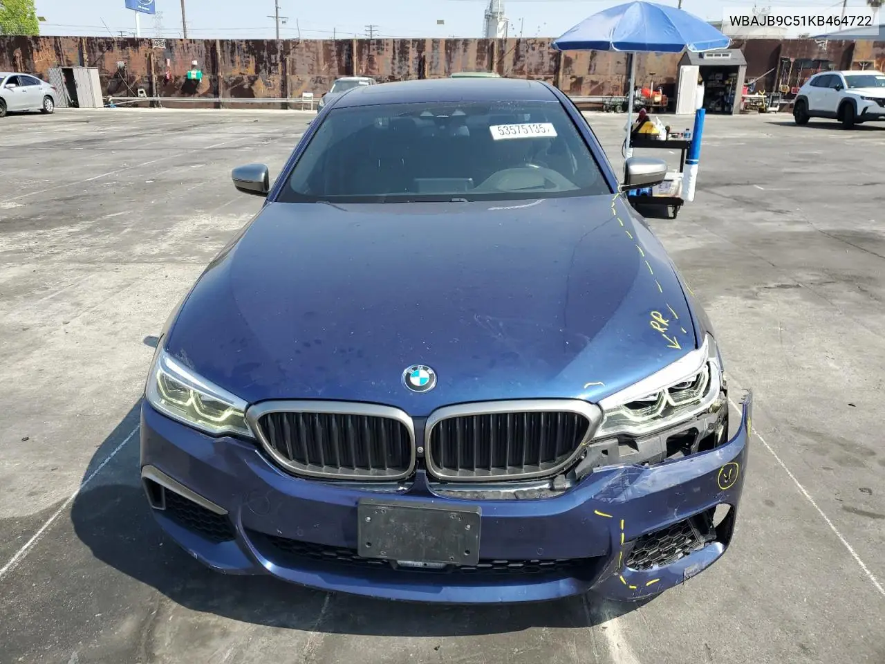 2019 BMW M550Xi VIN: WBAJB9C51KB464722 Lot: 53575135