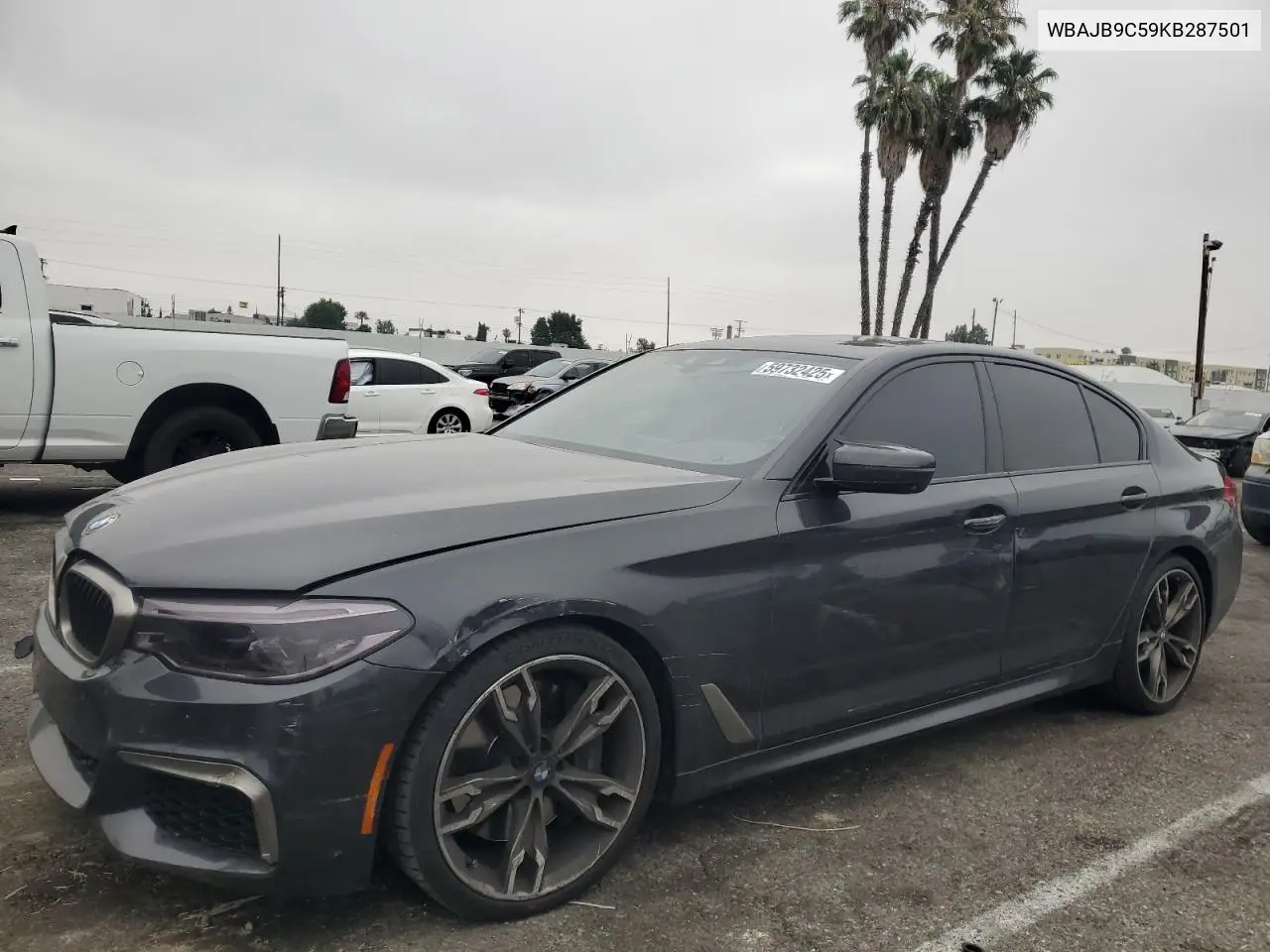 2019 BMW M550Xi VIN: WBAJB9C59KB287501 Lot: 59732425