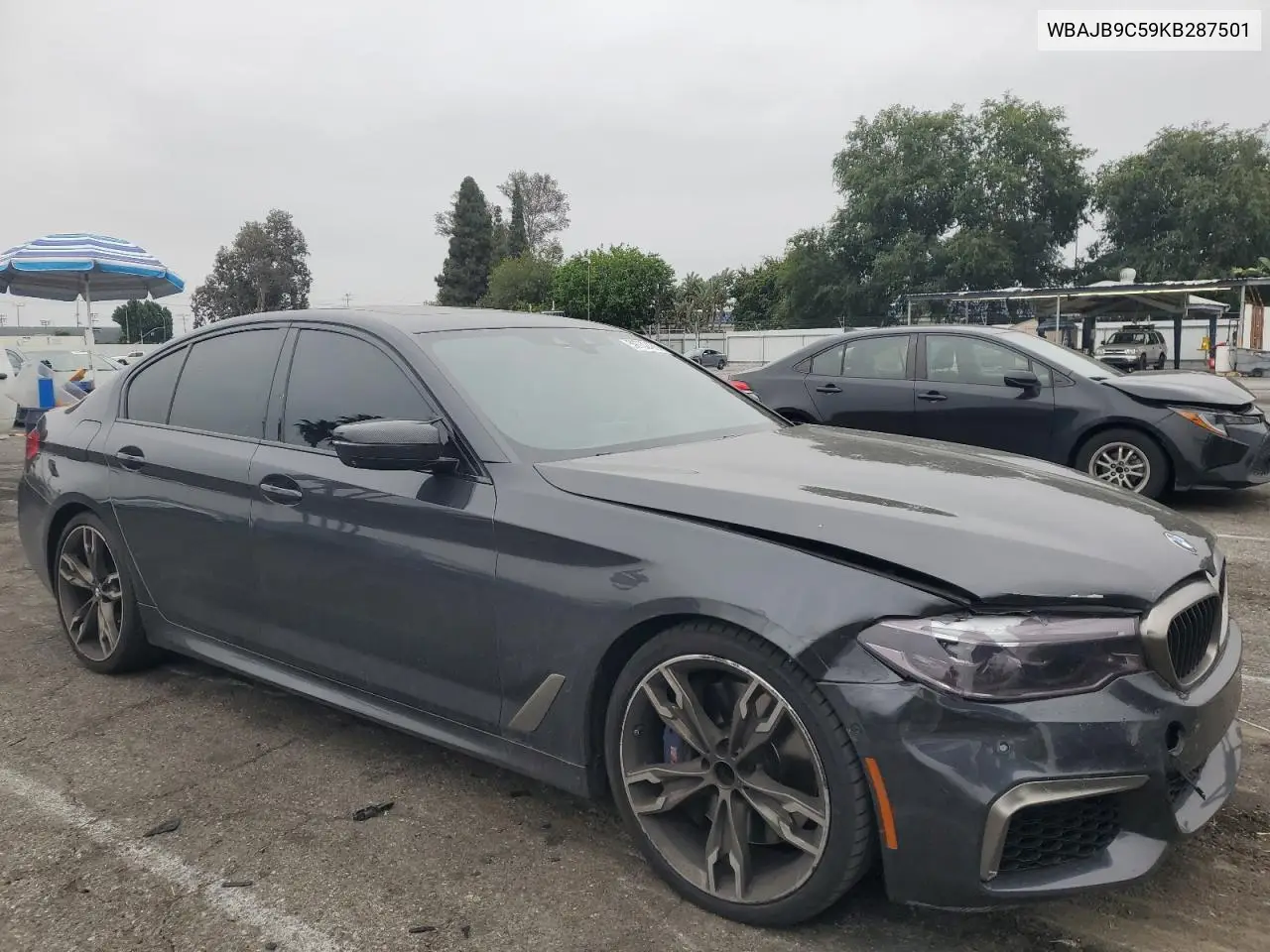 2019 BMW M550Xi VIN: WBAJB9C59KB287501 Lot: 59732425