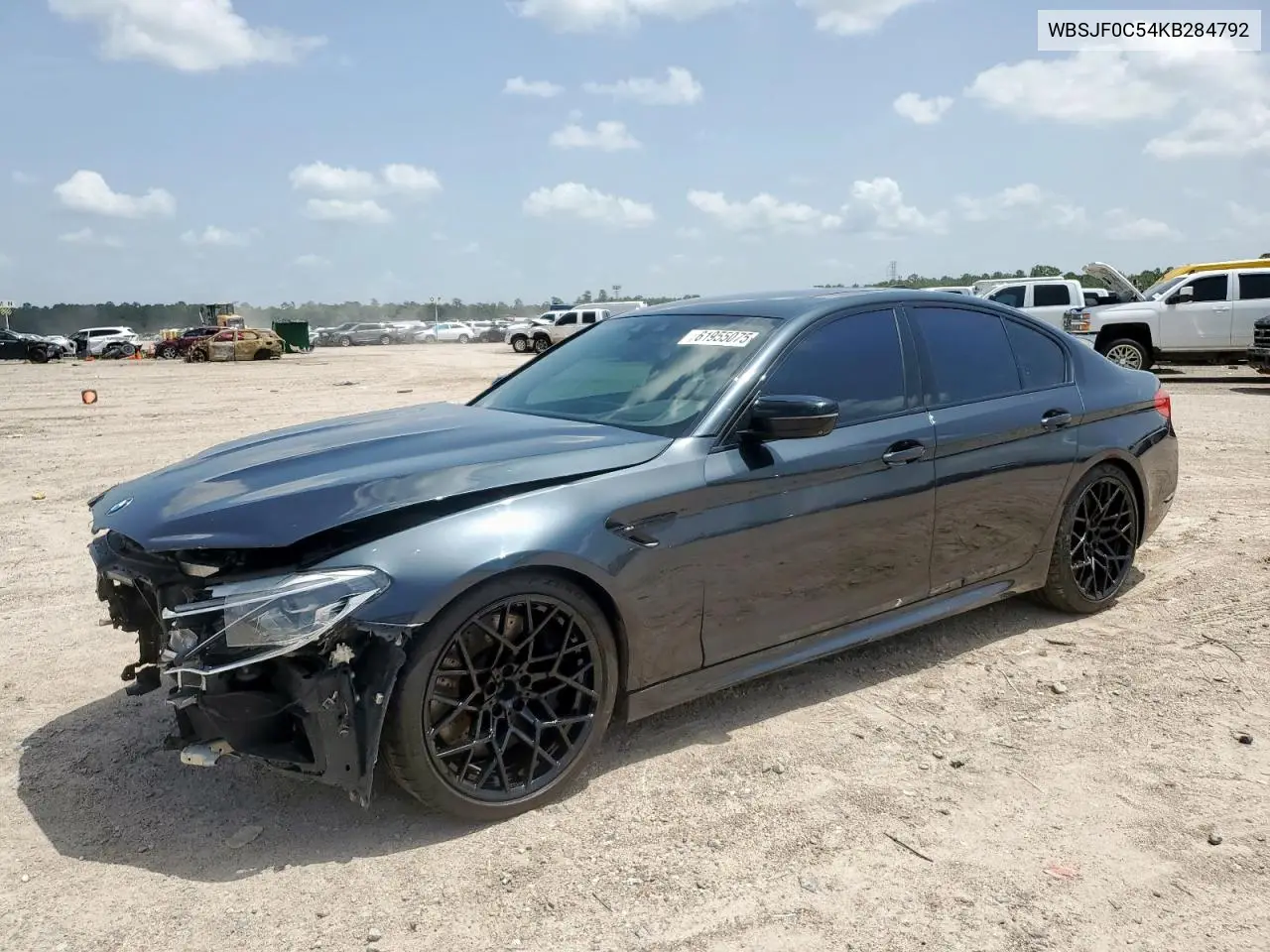 2019 BMW M5 VIN: WBSJF0C54KB284792 Lot: 61955075