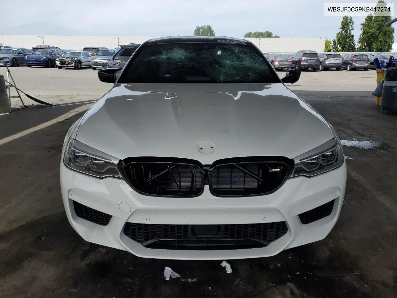 2019 BMW M5 VIN: WBSJF0C59KB447274 Lot: 63270235
