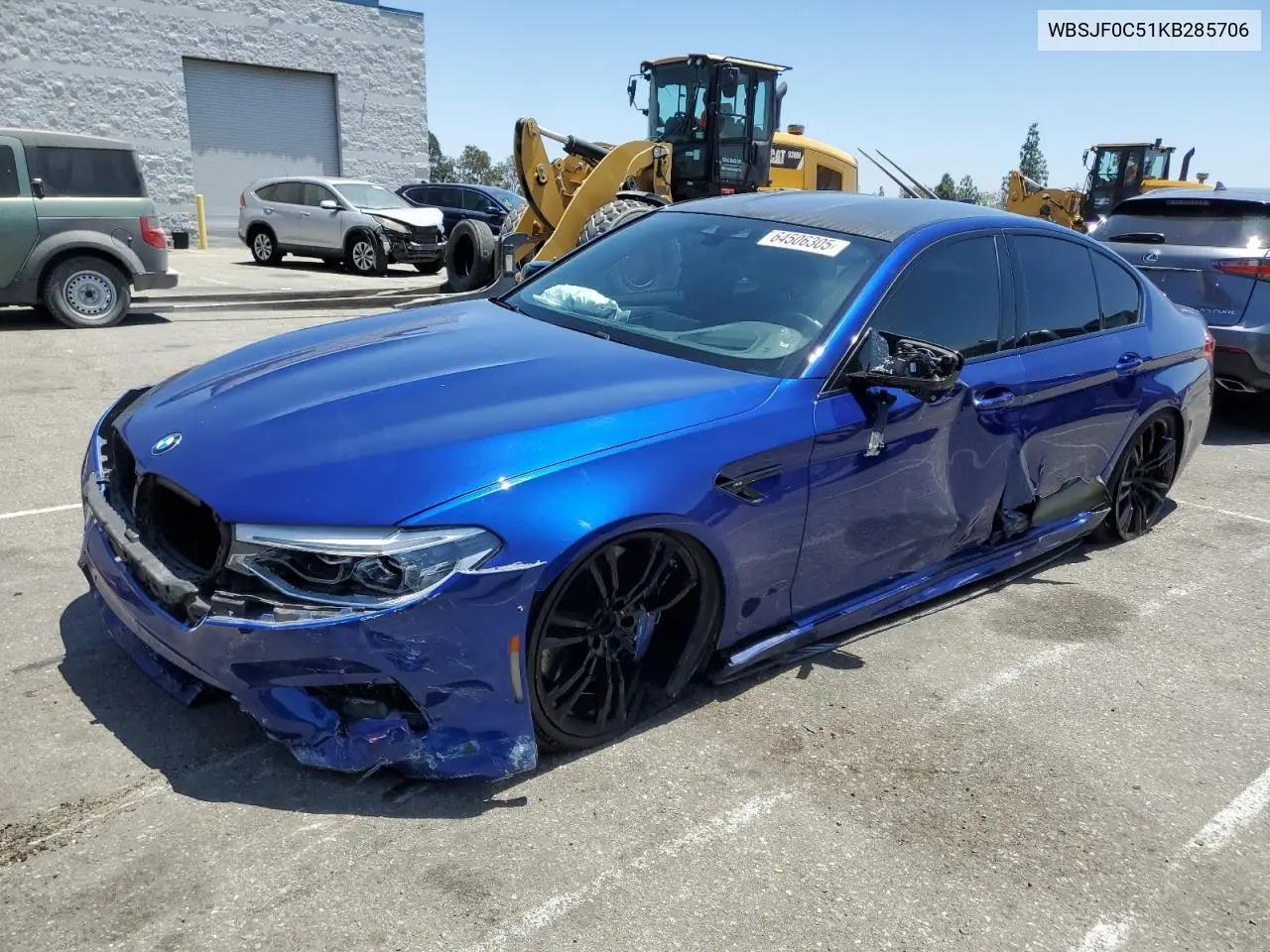 2019 BMW M5 VIN: WBSJF0C51KB285706 Lot: 64506305