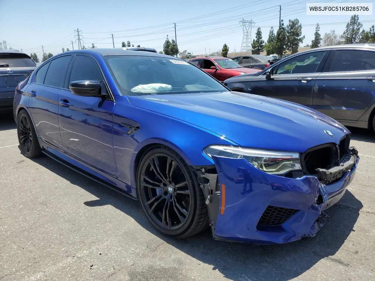 2019 BMW M5 VIN: WBSJF0C51KB285706 Lot: 64506305