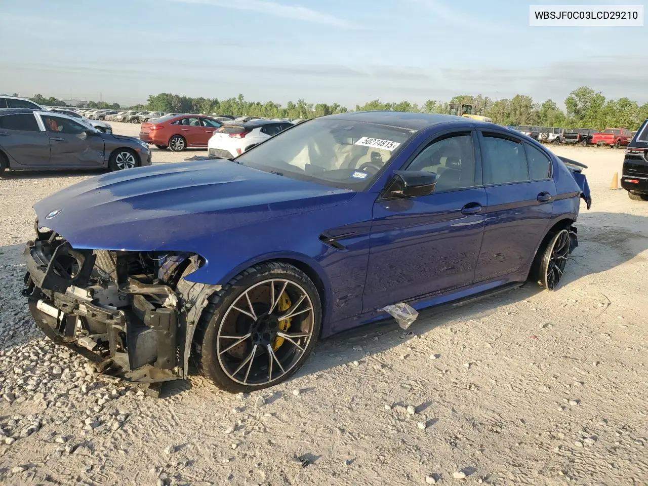 2020 BMW M5 Base VIN: WBSJF0C03LCD29210 Lot: 50274815