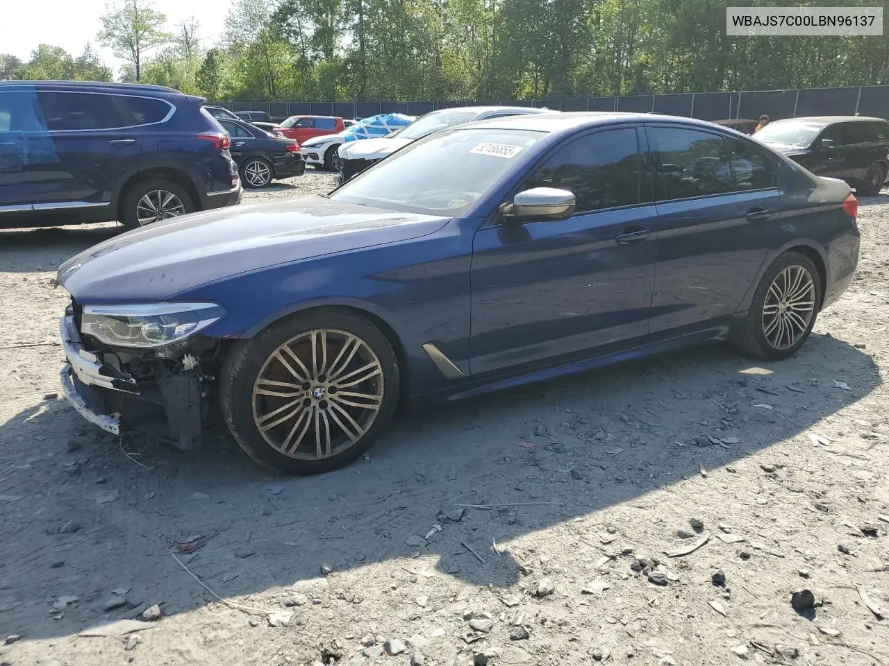 2020 BMW M550Xi VIN: WBAJS7C00LBN96137 Lot: 52186855