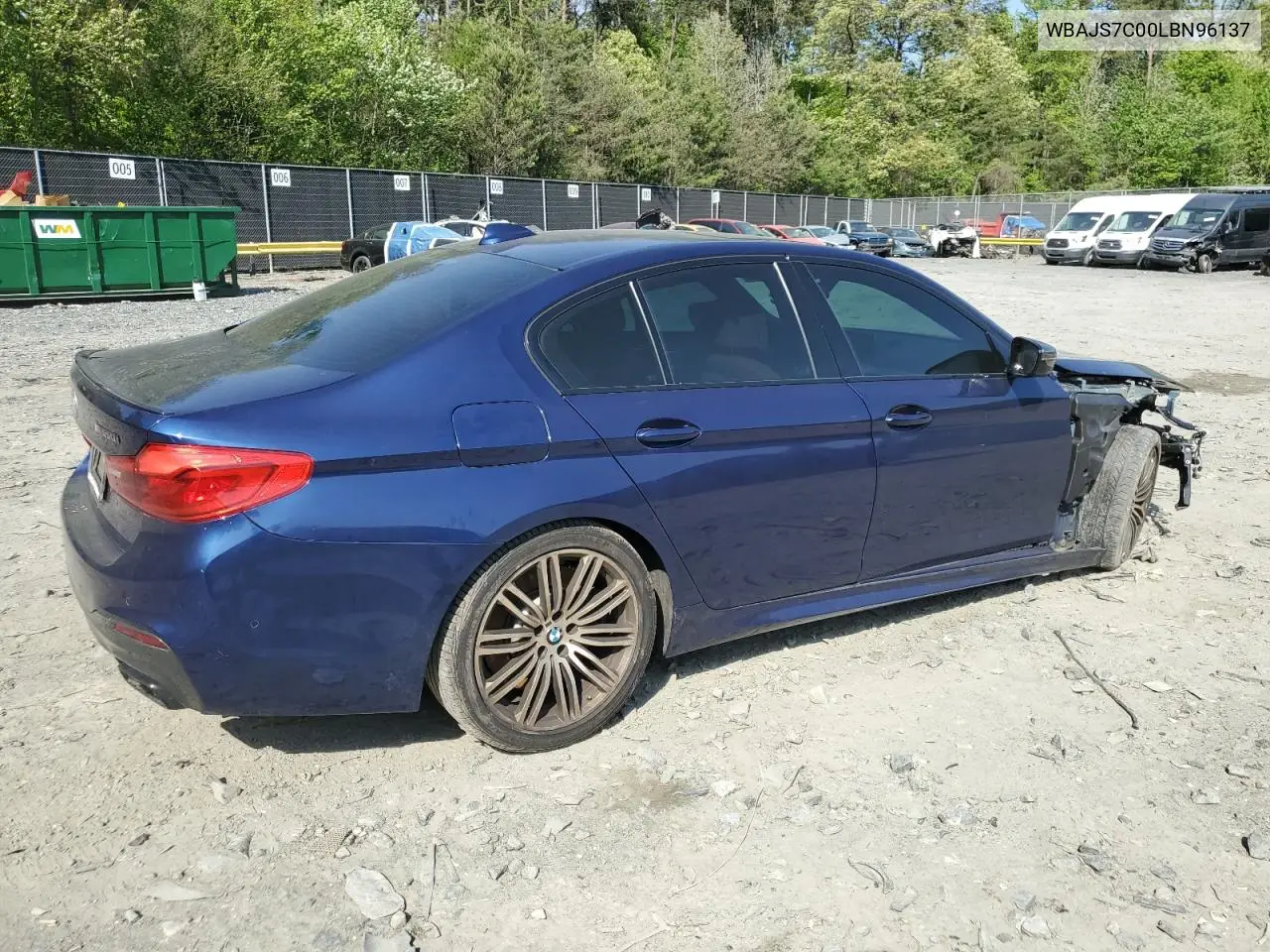 2020 BMW M550Xi VIN: WBAJS7C00LBN96137 Lot: 52186855