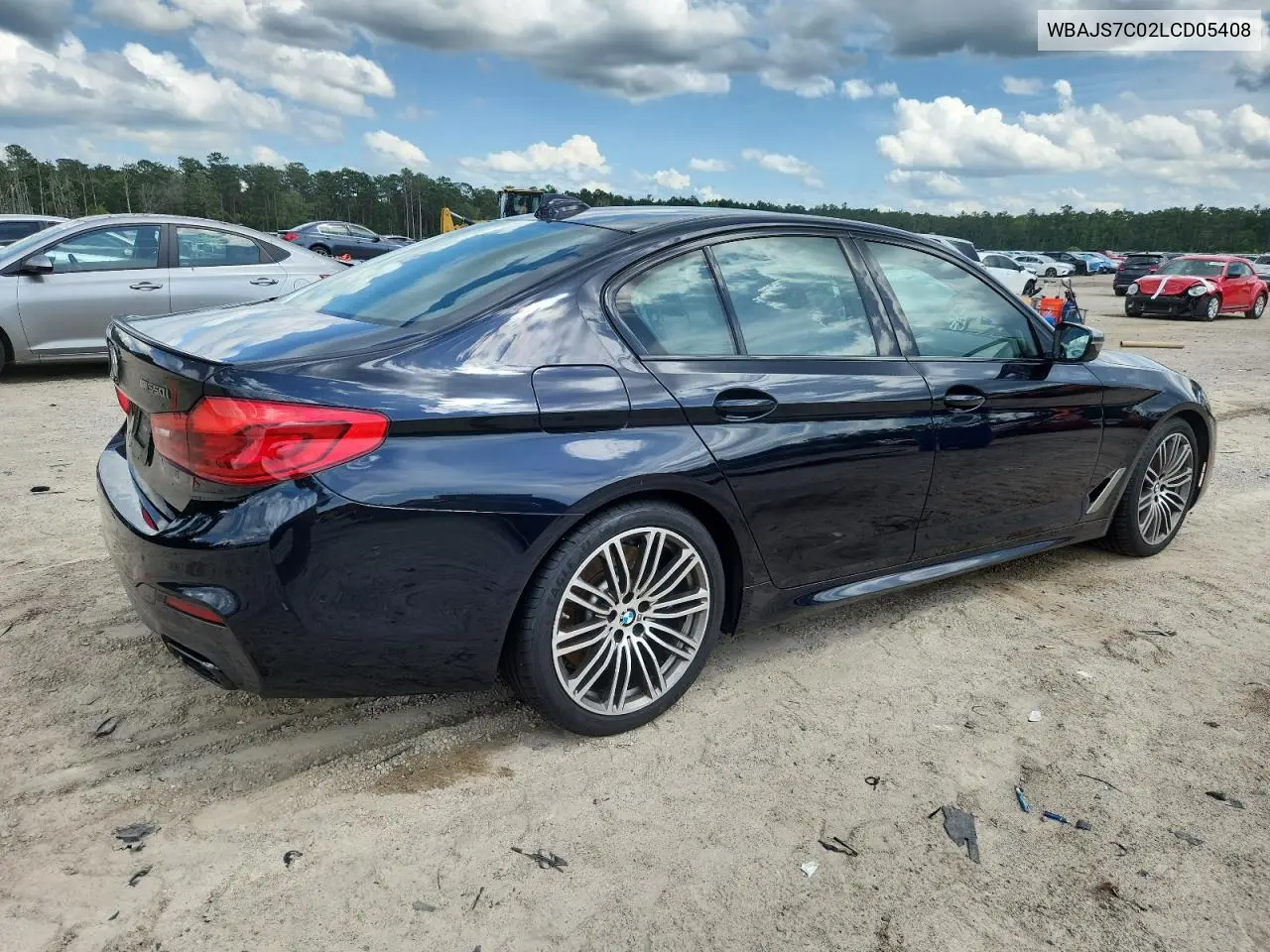 2020 BMW M550Xi VIN: WBAJS7C02LCD05408 Lot: 60268875