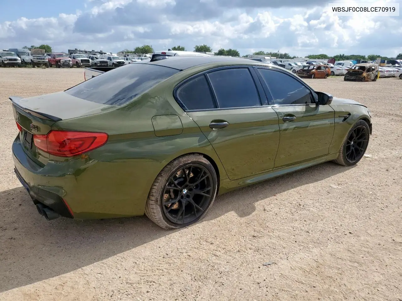 2020 BMW M5 Base VIN: WBSJF0C08LCE70919 Lot: 64601515