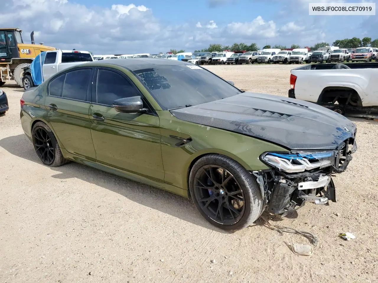 2020 BMW M5 Base VIN: WBSJF0C08LCE70919 Lot: 64601515
