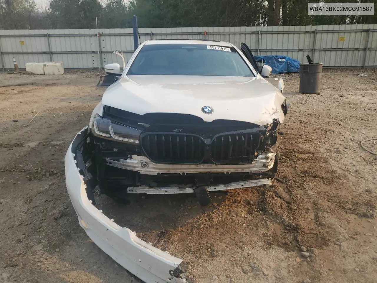 2021 BMW M550Xi VIN: WBA13BK02MCG91587 Lot: 50791015