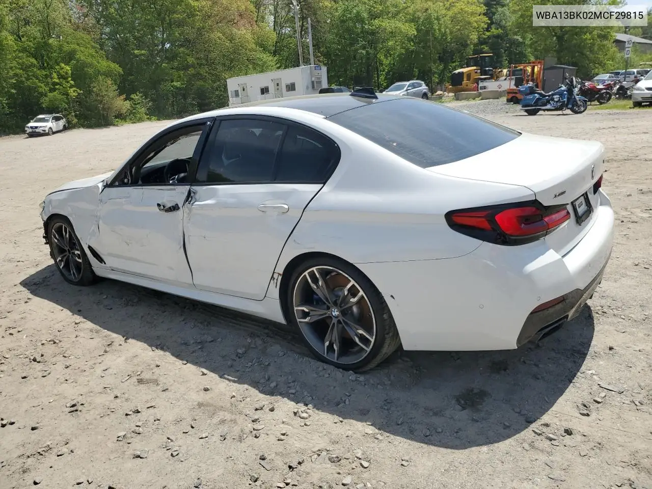 2021 BMW M550Xi VIN: WBA13BK02MCF29815 Lot: 55974215